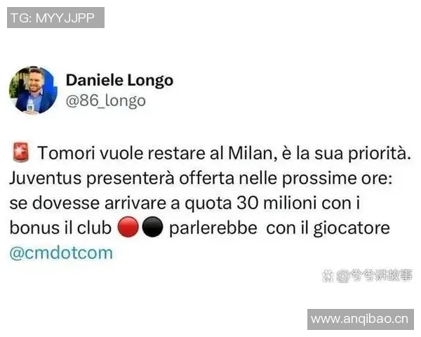 米兰计划与托莫里续约三年年薪保持在350万欧元水平